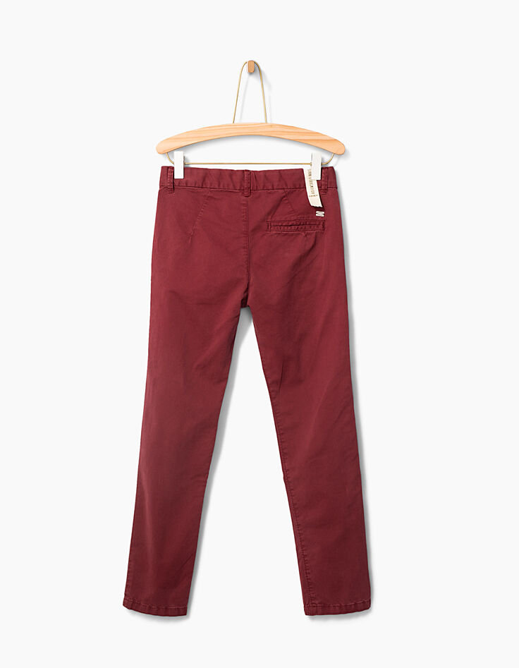 Bordeauxrote Jungenhose -3