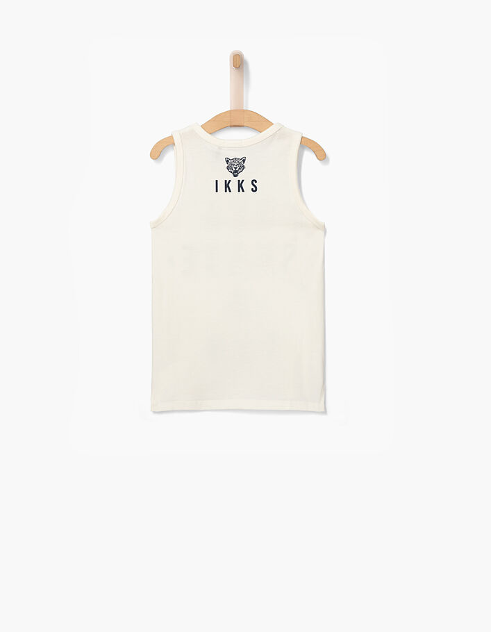Singlet gebroken wit Sea, Skate & Sun -3