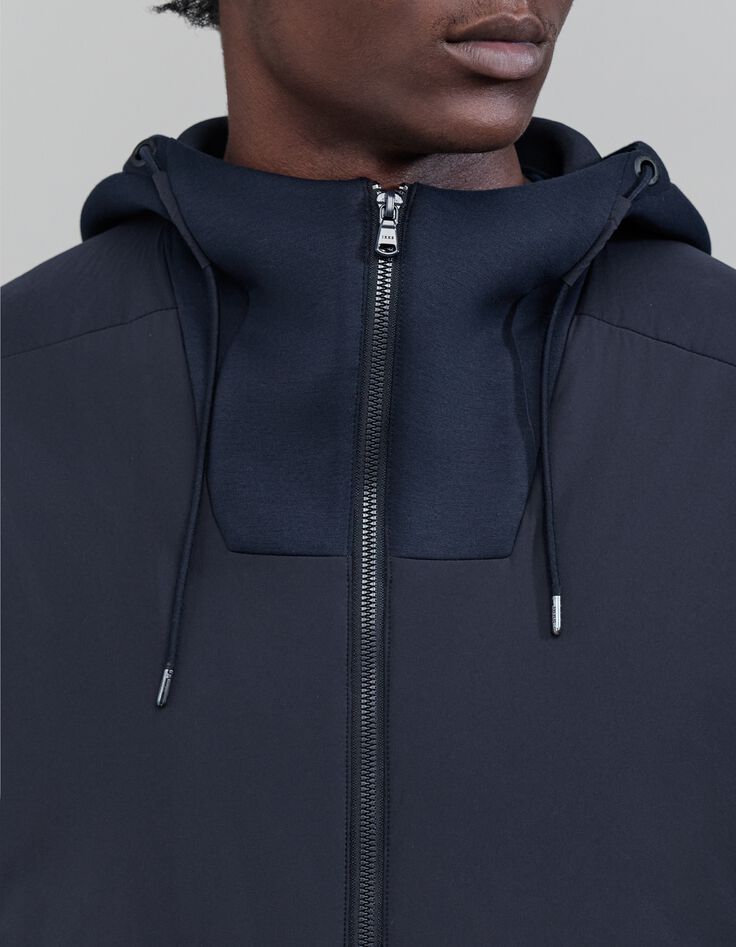Sous-doudoune marine bi-mati&egrave;re Homme-2