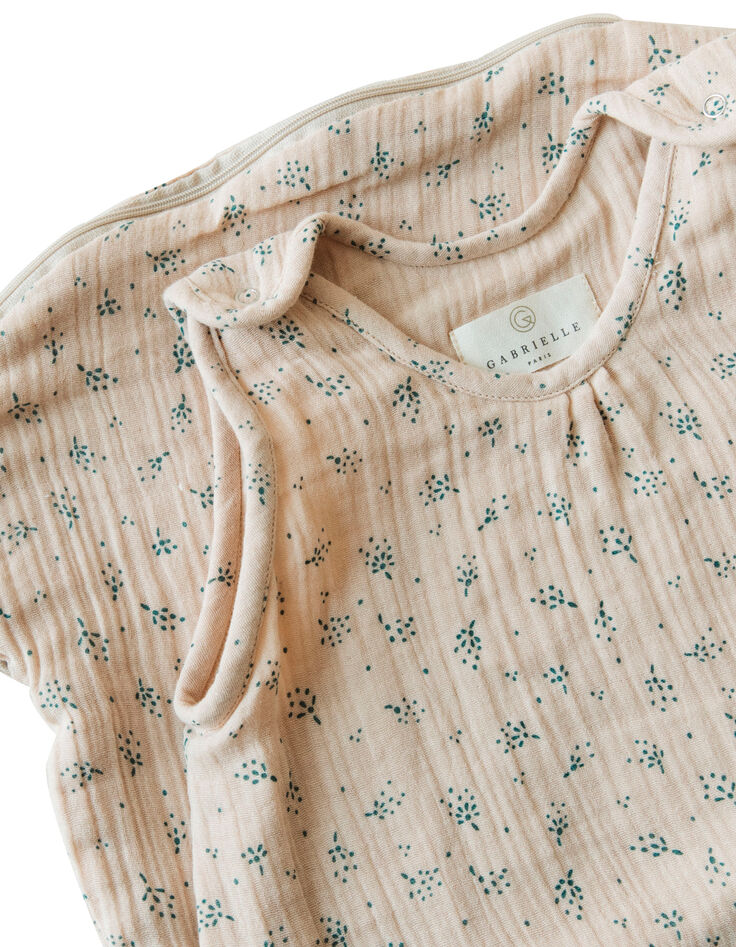 Cremeweißer Sommer-Babyschlafsack 0-6m GABRIELLE PARIS-2