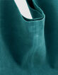 Sac Hobo vert cuir velours souple Femme-4
