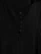 Robe longue noire recyclée Femme-8