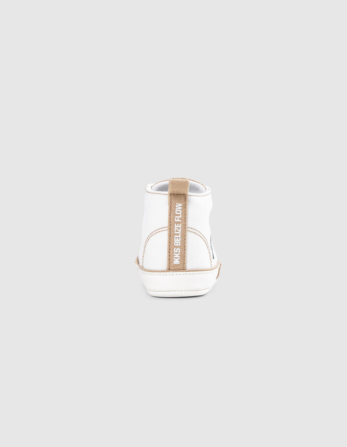 Baby boys’ off-white and beige canvas trainers - IKKS