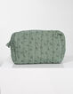 Trousse de toilette verte gaze coton bio GABRIELLE PARIS-3
