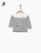 Gebroken wit matrozen-T-shirt babymeisjes-1