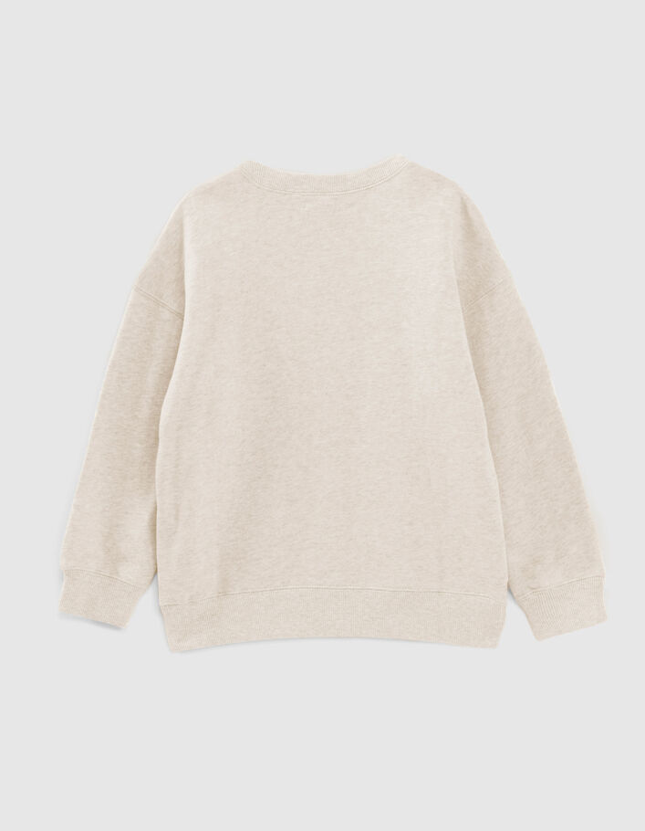 Ecru sweater maxi-opdruk anker en letters jongens  - IKKS