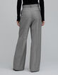 Zwarte Prince of Wales lurex damesbroek-4