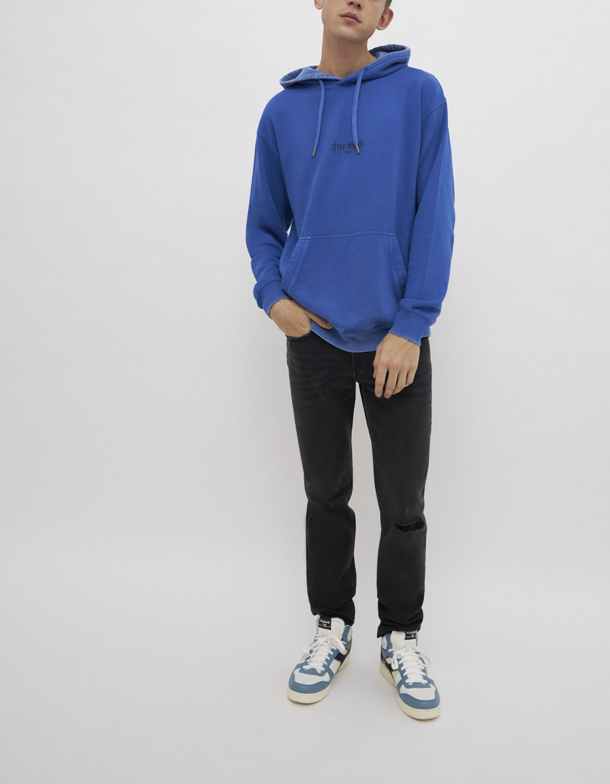 Men s electric blue hoodie