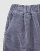 Blaue Loose-Jungenchinohose Rippstrick-3