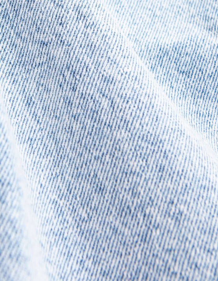 Blauwe WIDE LEG jeans met sjaal-ceintuur meisjes - IKKS