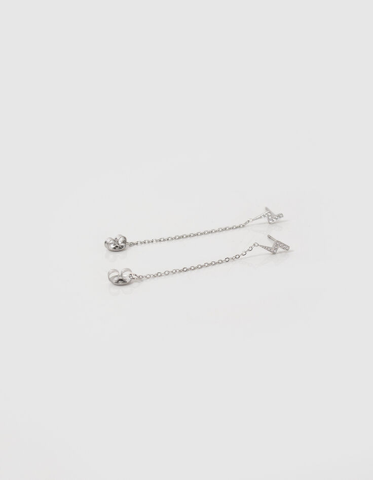 Pendientes rayo y cadena rock mujer-4