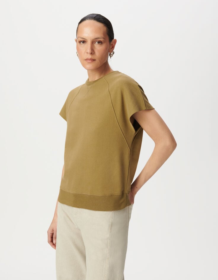 Pullover ohne Ärmel olive oversize-2 Pullover ohne Ärmel olive oversize-2