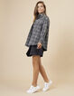 Surchemise noire et blanche façon tweed  I.Code-6