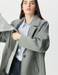 Women’s grey coat with detachable hood-6