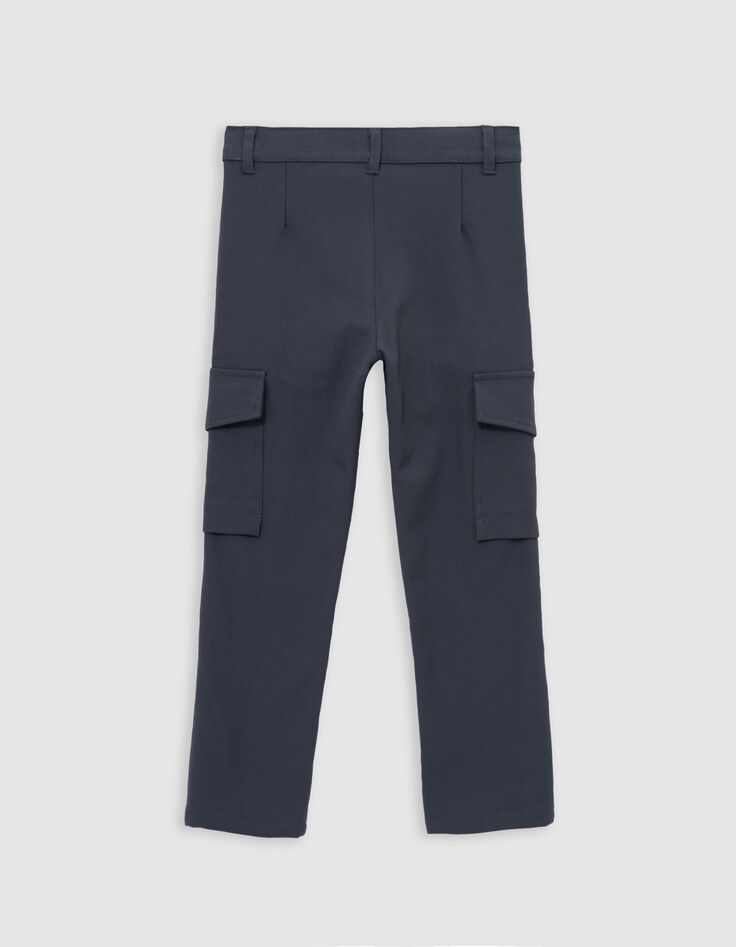 Grijze CHINO gevechtsbroek voor jongens-4