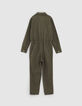Girls&rsquo; bronze jumpsuit with chevrons on sleeve-4