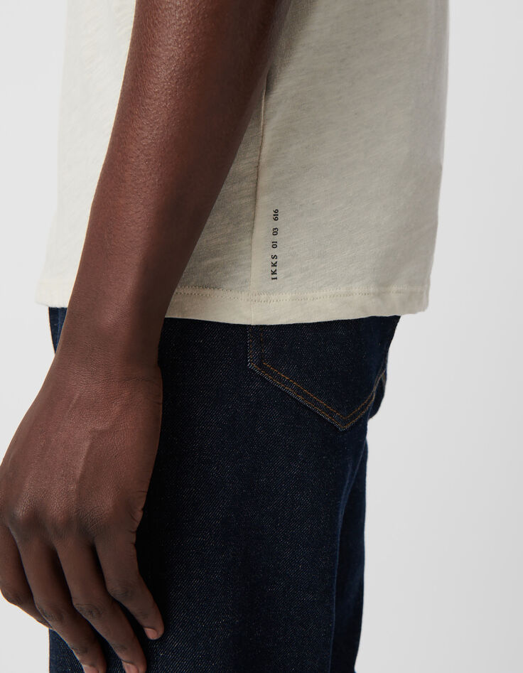 T-shirt L'Essentiel stuck coton bio col rond Homme-4
