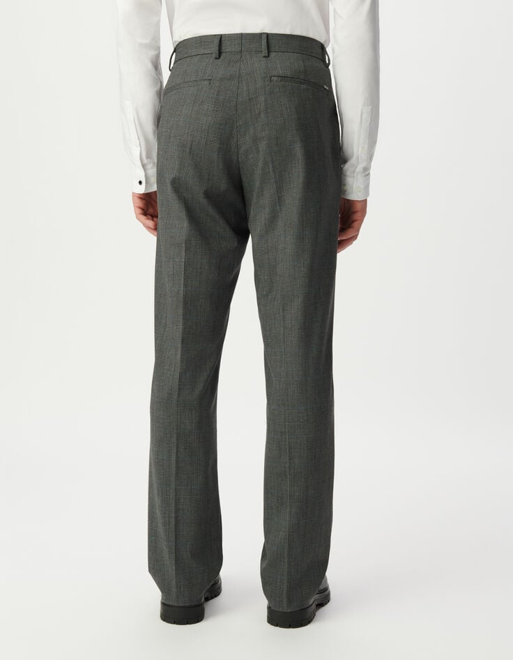 Pantalón de traje gris cuadros hombre-3 Pantalón de traje gris cuadros hombre-3