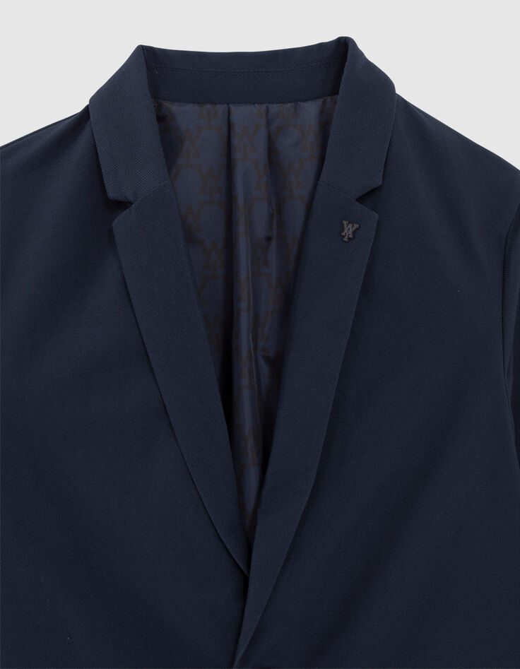Veste de costume marine légère garçon-3
