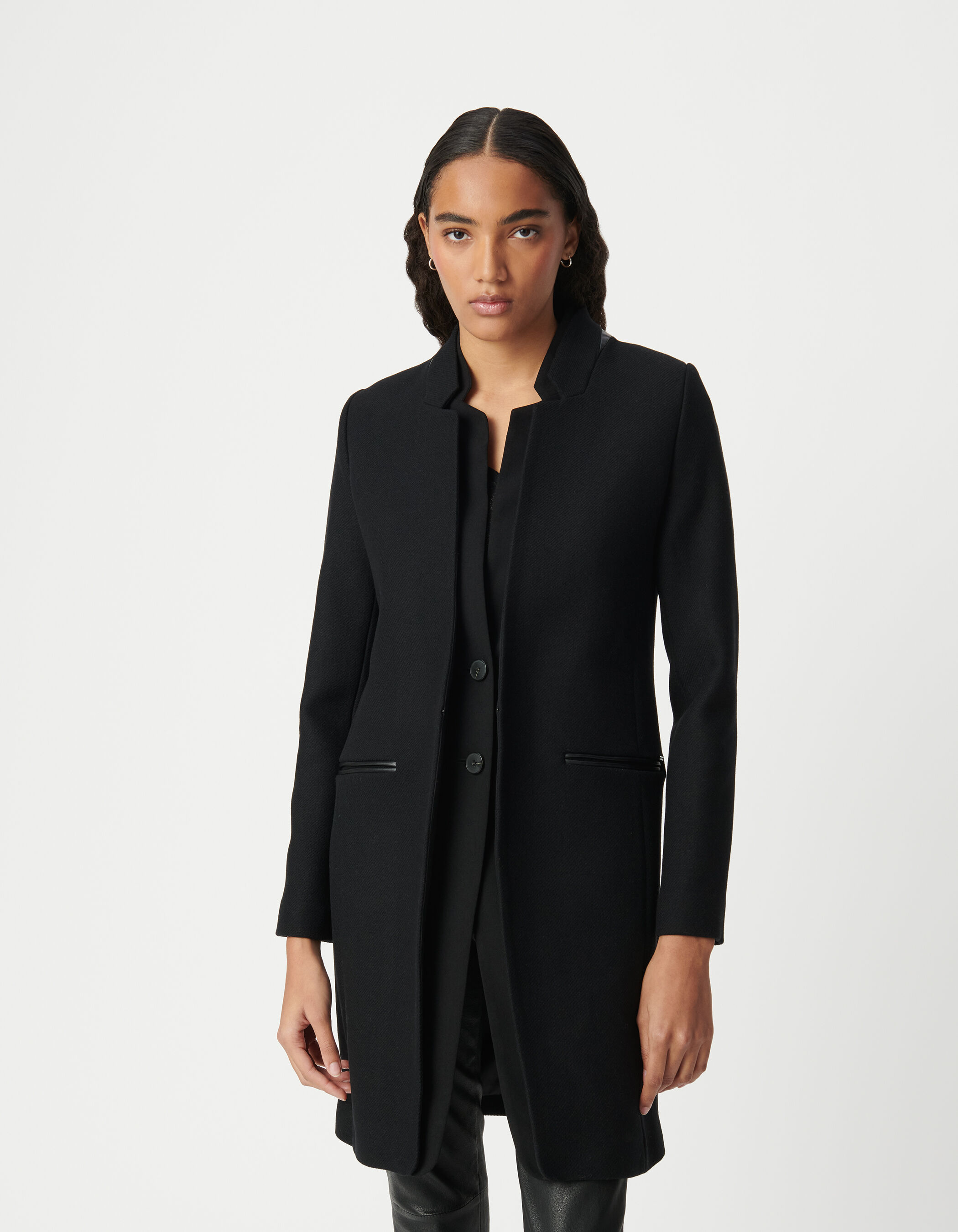 Manteau enduit femme on sale