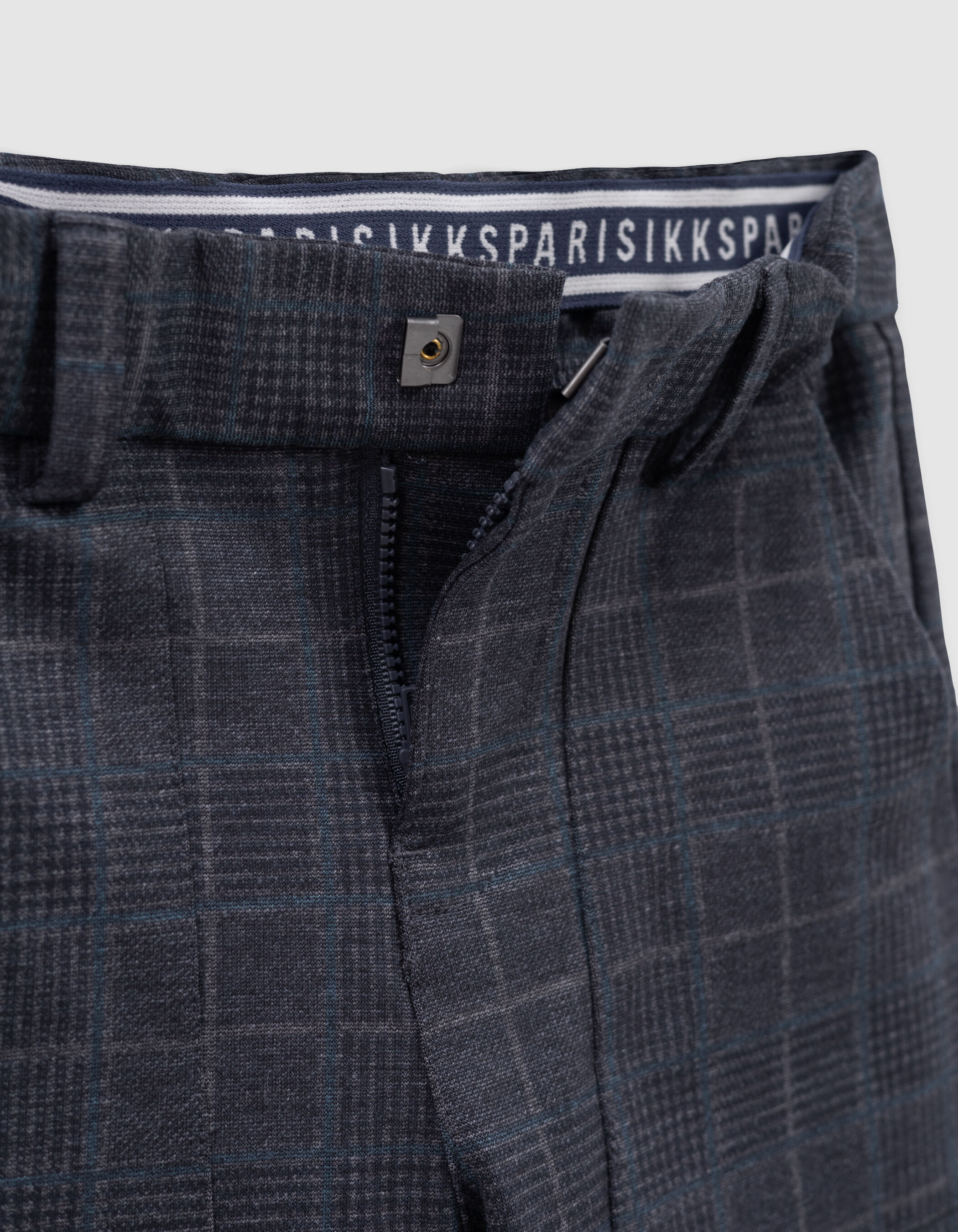 Pantalon gris maille motif prince de Galles garcon IKKS