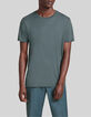 Camiseta verde azulado mix algod&oacute;n modal hombre-1