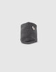 Boys&rsquo; grey fur-lined knit snood with dice badge-5