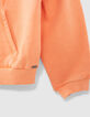 Girls’ apricot Campus-vibe hooded cardigan-4