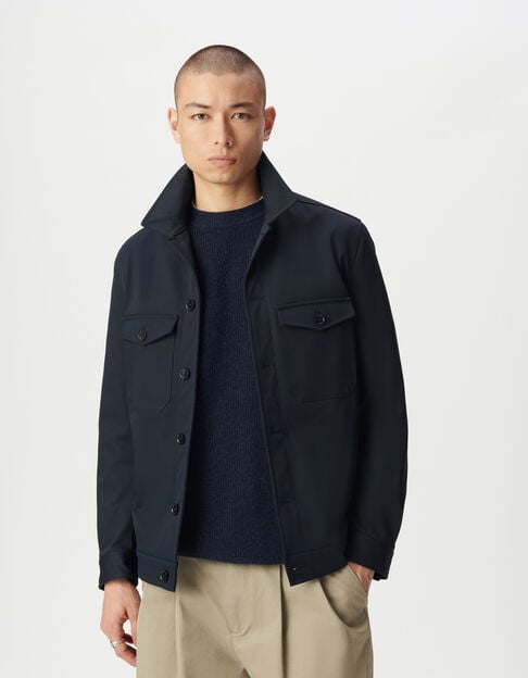 Cazadora azul marino bolsillos parche hombre - IKKS