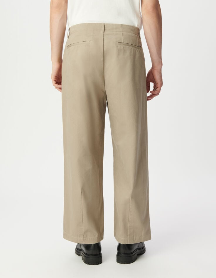 Lockere beige Hose für Herren-3 Lockere beige Hose für Herren-3