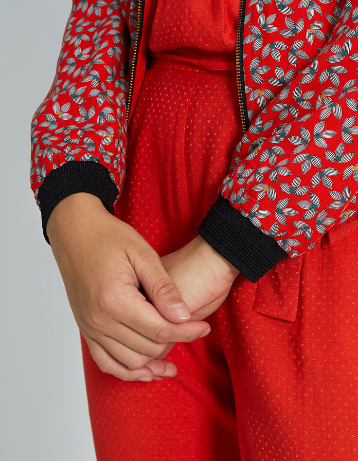 College-Wendejacke, Mohnrot und Print I.Code-2 College-Wendejacke, Mohnrot und Print I.Code-2