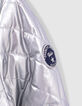Plumas reversible plata y navy reciclado niña-6