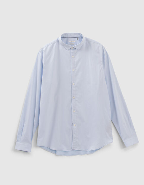Men’s sky blue twill SLIM shirt