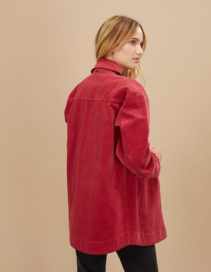 Sobrecamisa rosa palo de pana fina I.Code-3
