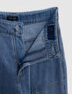 Jean LARGE bleu waterless fille-9