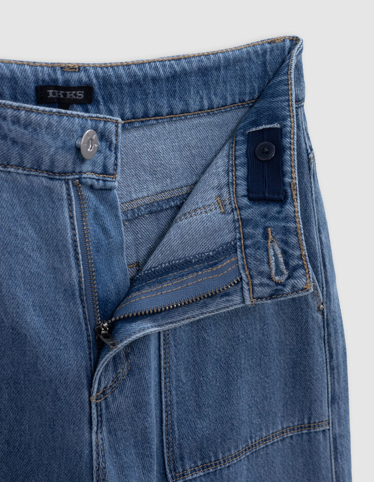 Jean LARGE bleu waterless fille-9