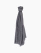 Men&rsquo;s purple chevron print scarf-1