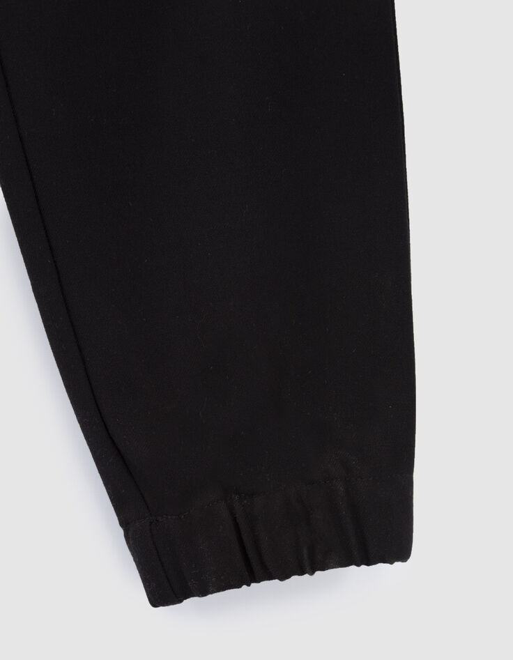 Zwarte BATTLEbroek joggingstijl jongens-4