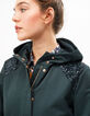 Azuurgroene parka lovertjes schouders I.Code-4