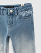 Light blue slim jeans 7/8 meisjes-3