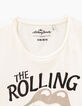 Men’s white ROLLING STONES tongue T-shirt-4