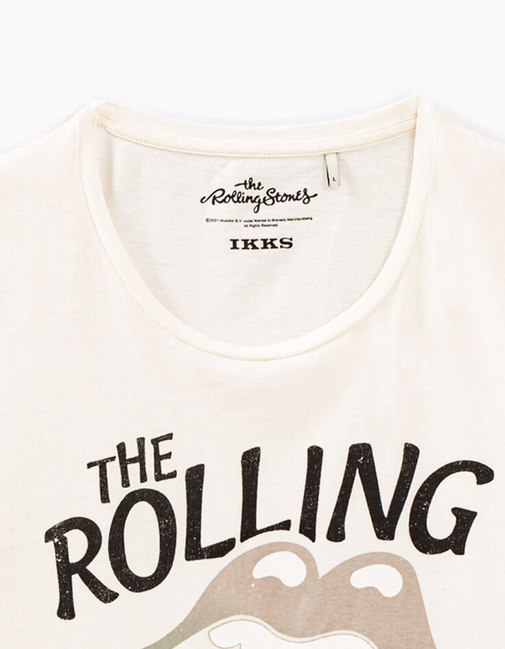 Men’s white ROLLING STONES tongue T-shirt-4