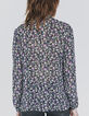 Hemd in viscose print ruiker bloemen dames-3