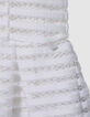 Robe patineuse blanche rayures ajourées dentelle fille-6