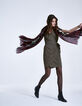 Robe kaki nœud taille-4