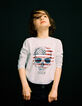 Boys’ mid-grey marl skull T-shirt-5