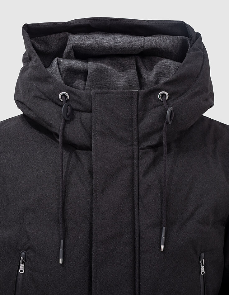Doudoune longue noire WATERPROOF BREATHABLE Homme-3