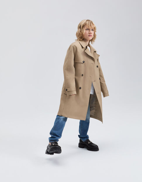 Gender Free – Beiger Unisex-Trenchcoat - IKKS