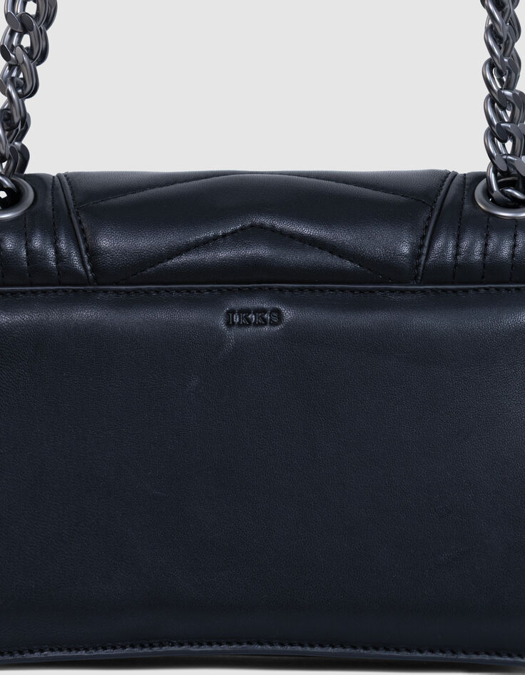 Sac THE 1 Timeless noir cuir matelassé Taille M Femme-7