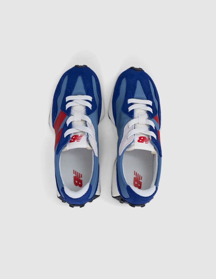 Blaue und rote NEW BALANCE 327 Sneaker für Jungen-7